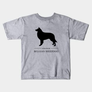 Belgian Sheepdog Black Silhouette Kids T-Shirt